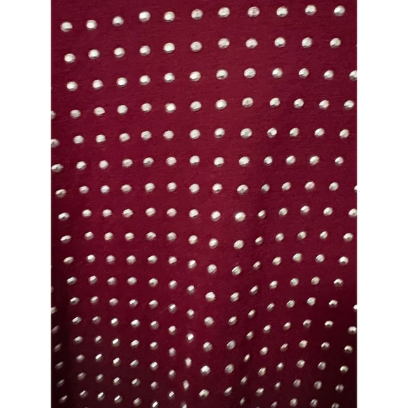 Cato Maroon women's silver beaded accent top size 18 -20 - Picture 9 of 12
